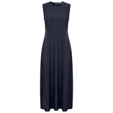 Load image into Gallery viewer, Ladies Copper Tencel Maxi Crew Neck Dress
