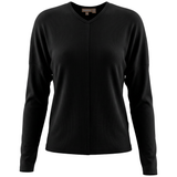 Load image into Gallery viewer, Ladies Ribbed V Neck Drop Shoulder Tee
