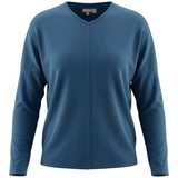 Load image into Gallery viewer, Ladies Ribbed V Neck Drop Shoulder Tee
