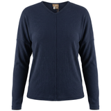 Load image into Gallery viewer, Ladies Ribbed V Neck Drop Shoulder Tee
