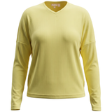 Load image into Gallery viewer, Ladies Ribbed V Neck Drop Shoulder Tee
