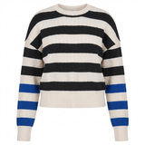 Load image into Gallery viewer, Ladies Striped Cable Sweater
