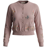 Load image into Gallery viewer, Ladies Embroidered Cropped Knit Cardigan
