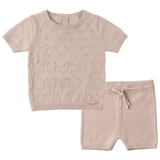 Load image into Gallery viewer, Diamond Pattern Knit Baby Set
