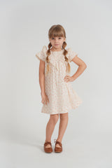 Load image into Gallery viewer, Girls Jumper Dress With V Shape Yokes

