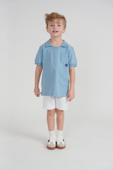 Load image into Gallery viewer, Boys Top With Rib Collar
