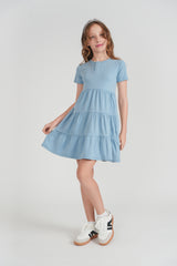 Load image into Gallery viewer, Girls Tiered Dress
