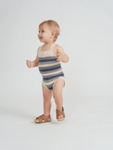 Load image into Gallery viewer, Baby Stripe Textured Knit Onesie

