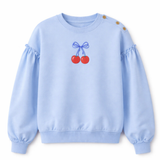 Load image into Gallery viewer, French Terry Sweatshirt With Cherry Print
