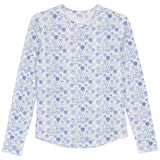Load image into Gallery viewer, Girls Top With Circle Flower Print
