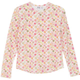 Load image into Gallery viewer, Girls Top With Circle Flower Print
