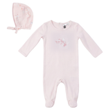 Load image into Gallery viewer, Baby Romper Set With Bird Print At Chest
