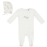 Load image into Gallery viewer, Baby Romper Set With Bird Print At Chest
