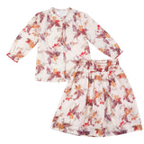 Load image into Gallery viewer, Girls Floral Print Girls 2 PCS Set
