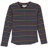 Load image into Gallery viewer, Girls Multi Big Stripe Waffle Top
