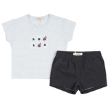 Load image into Gallery viewer, Woven Denim Short Set
