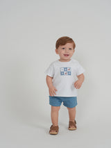 Load image into Gallery viewer, Woven Denim Short Set
