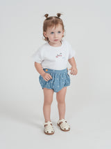 Load image into Gallery viewer, Cherry Woven Denim Panty Set
