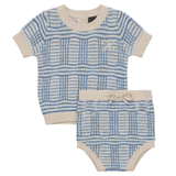 Load image into Gallery viewer, Boys Plaid Knit 2 PCS Set
