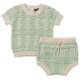 Load image into Gallery viewer, Boys Plaid Knit 2 PCS Set
