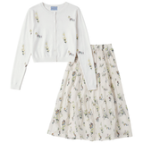 Load image into Gallery viewer, Girls Multi Flower Print 2 PCS Set
