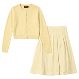 Load image into Gallery viewer, Girls 2 PCS Set With Pointelle Cardigan
