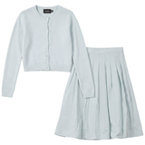 Load image into Gallery viewer, Girls 2 PCS Set With Pointelle Cardigan
