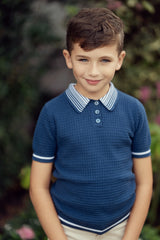 Load image into Gallery viewer, Boys Structure Knit Polo
