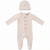 Load image into Gallery viewer, Baby Stripe Rib Romper Set

