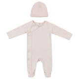 Load image into Gallery viewer, Baby French Terry Romper Set With Front Side Opening
