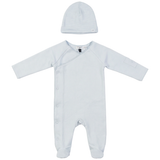 Load image into Gallery viewer, Baby French Terry Romper Set With Front Side Opening
