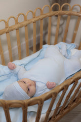 Load image into Gallery viewer, Baby French Terry Romper Set With Front Side Opening
