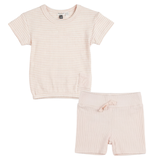 Load image into Gallery viewer, Stripe Rib Short 2 PCS Set
