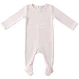 Load image into Gallery viewer, Baby Stripe Pointelle Romper Set
