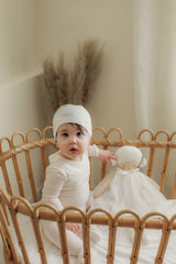 Load image into Gallery viewer, Baby Stripe Pointelle Romper Set
