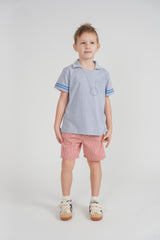 Load image into Gallery viewer, Boys Top With Stripes At Sleeves
