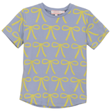 Load image into Gallery viewer, Girls Top With Bows Print
