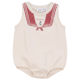 Load image into Gallery viewer, Boys Sailor Collar Printed Baby Bubble
