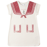 Load image into Gallery viewer, Girls Sailor Collar Printed A Line Dress
