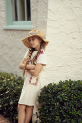 Load image into Gallery viewer, Girls Sailor Collar Printed A Line Dress

