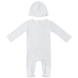 Load image into Gallery viewer, Baby Flower Pointelle Romper Set

