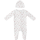 Load image into Gallery viewer, Baby Floral Pointelle Romper Set
