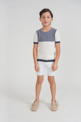 Load image into Gallery viewer, Boys Multi Textured Knit Top
