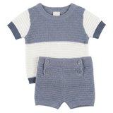 Load image into Gallery viewer, Boys Multi Textured Knit 2 PCS Set
