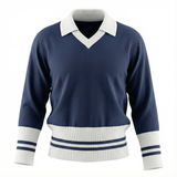 Load image into Gallery viewer, Teen Knit Crop Top With Stripe Trim
