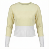 Load image into Gallery viewer, Teen 2 Tone Crop Knit Top
