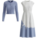 Load image into Gallery viewer, Teen Woven Jumper With Knit Cardigan
