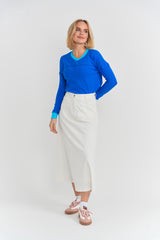 Load image into Gallery viewer, Teen Rib Top With Contrast Trim
