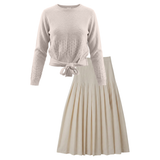 Load image into Gallery viewer, Teen Knit Wrap With Skirt

