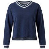 Load image into Gallery viewer, Teen Denim French Terry Crop Top
